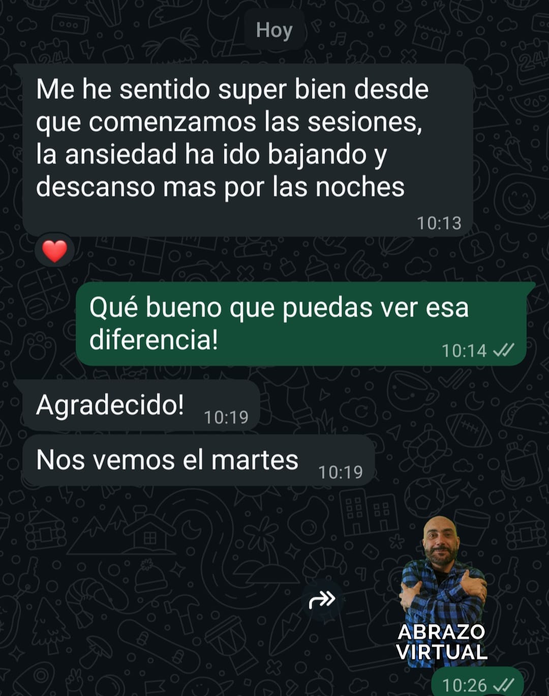Testimonio Chat Cliente